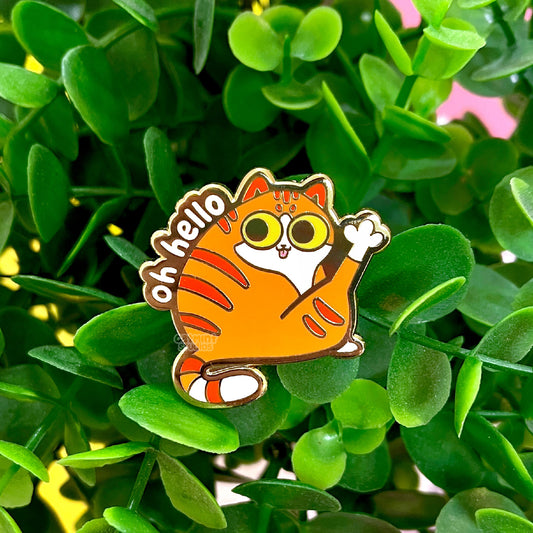 Oh Hello Enamel Pin