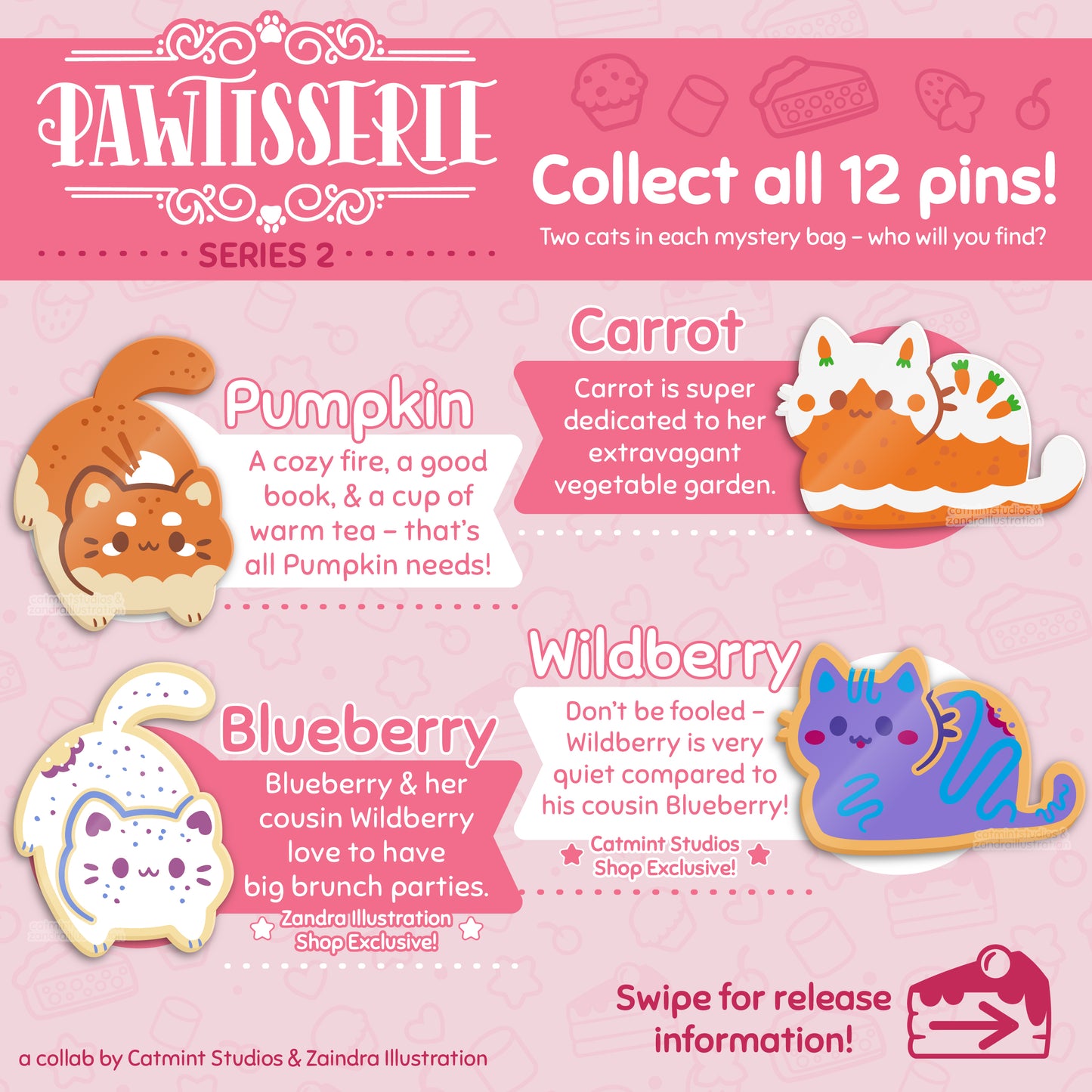 Pawtisserie SERIES 2 Mystery Enamel Pins