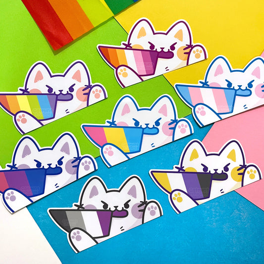 Pride Knife Peekers Vinyl Stickers