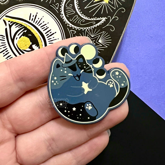 Moon Kitty Enamel Pin
