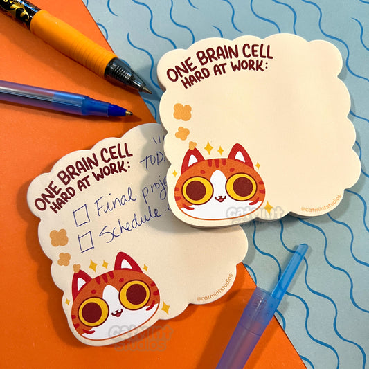 One Brain Cell Sticky Notepad