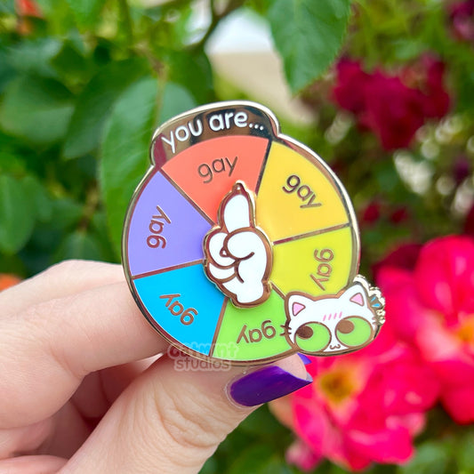 You Are...Gay! Spinner Enamel Pin