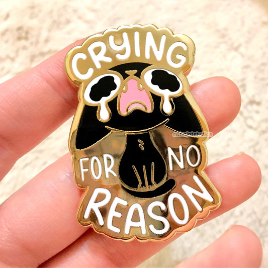 Crying For No Reason Enamel Pin