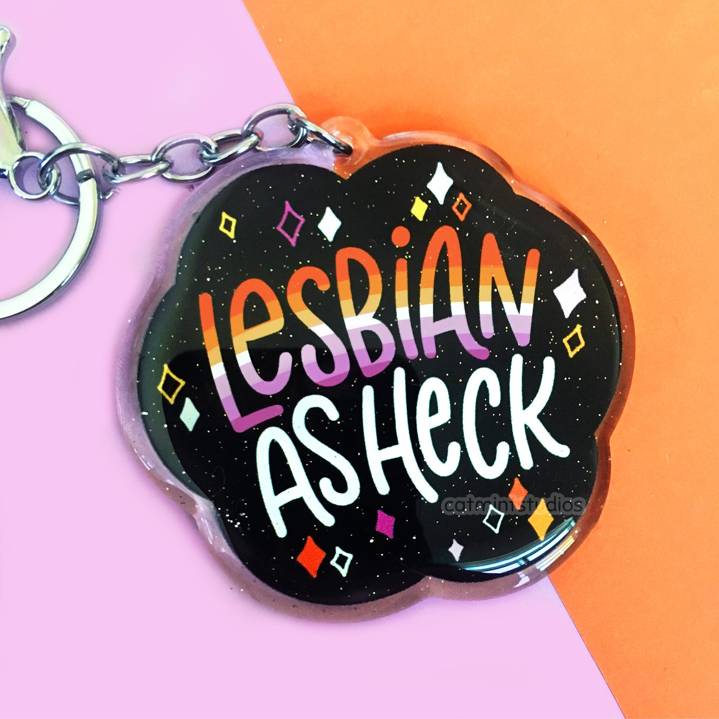 Heckin' Pride Keychains