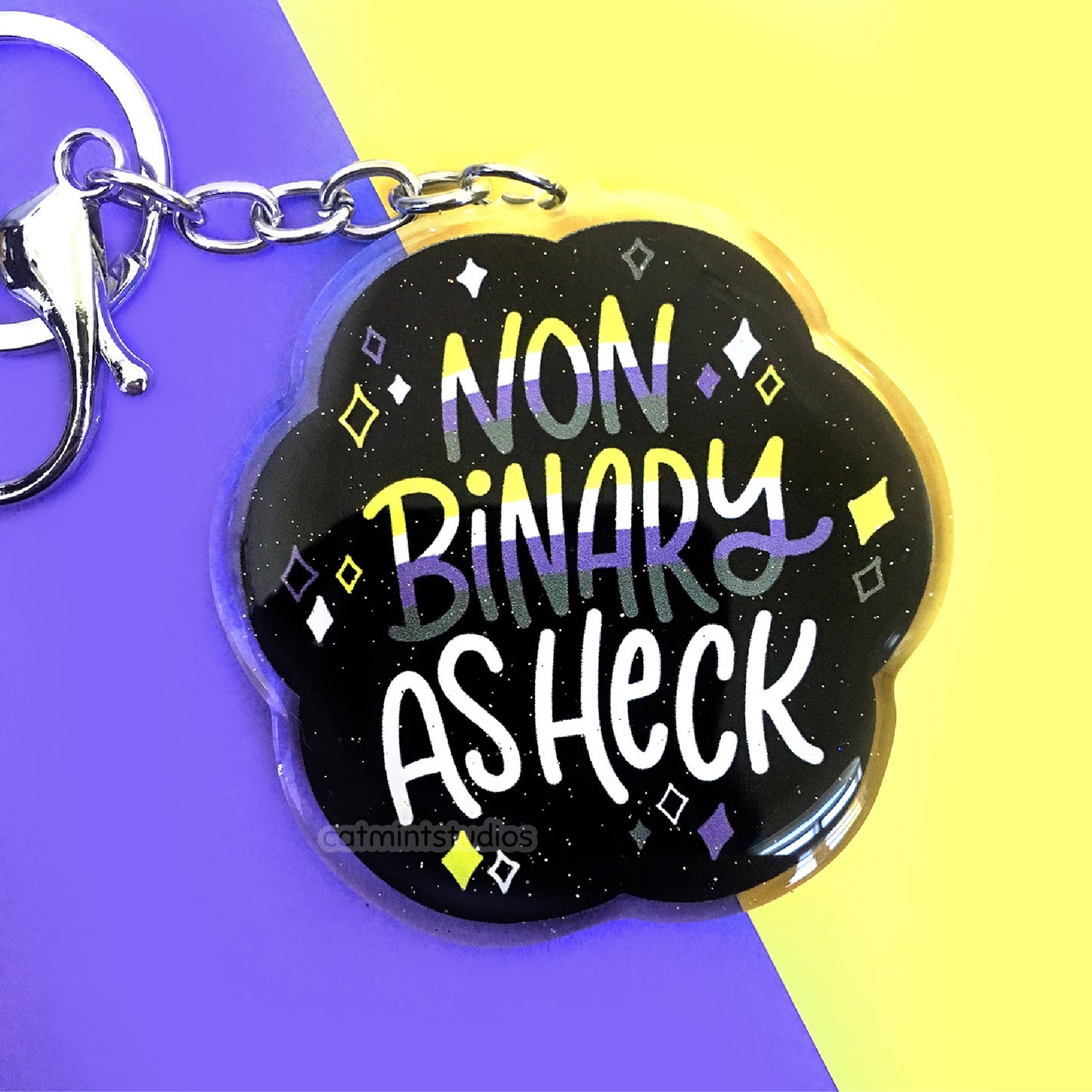 Heckin' Pride Keychains