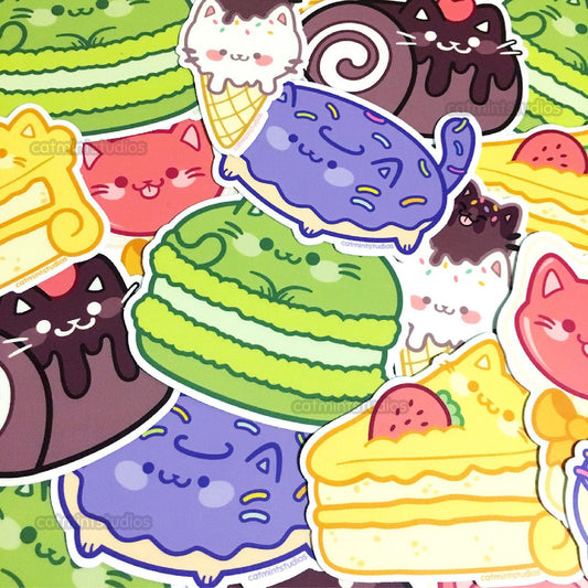 Kitty Treats Vinyl Stickers