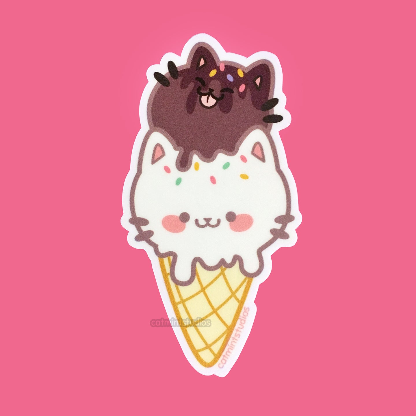 Kitty Treats Vinyl Stickers