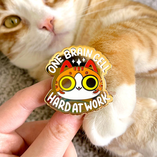 One Brain Cell Enamel Pin