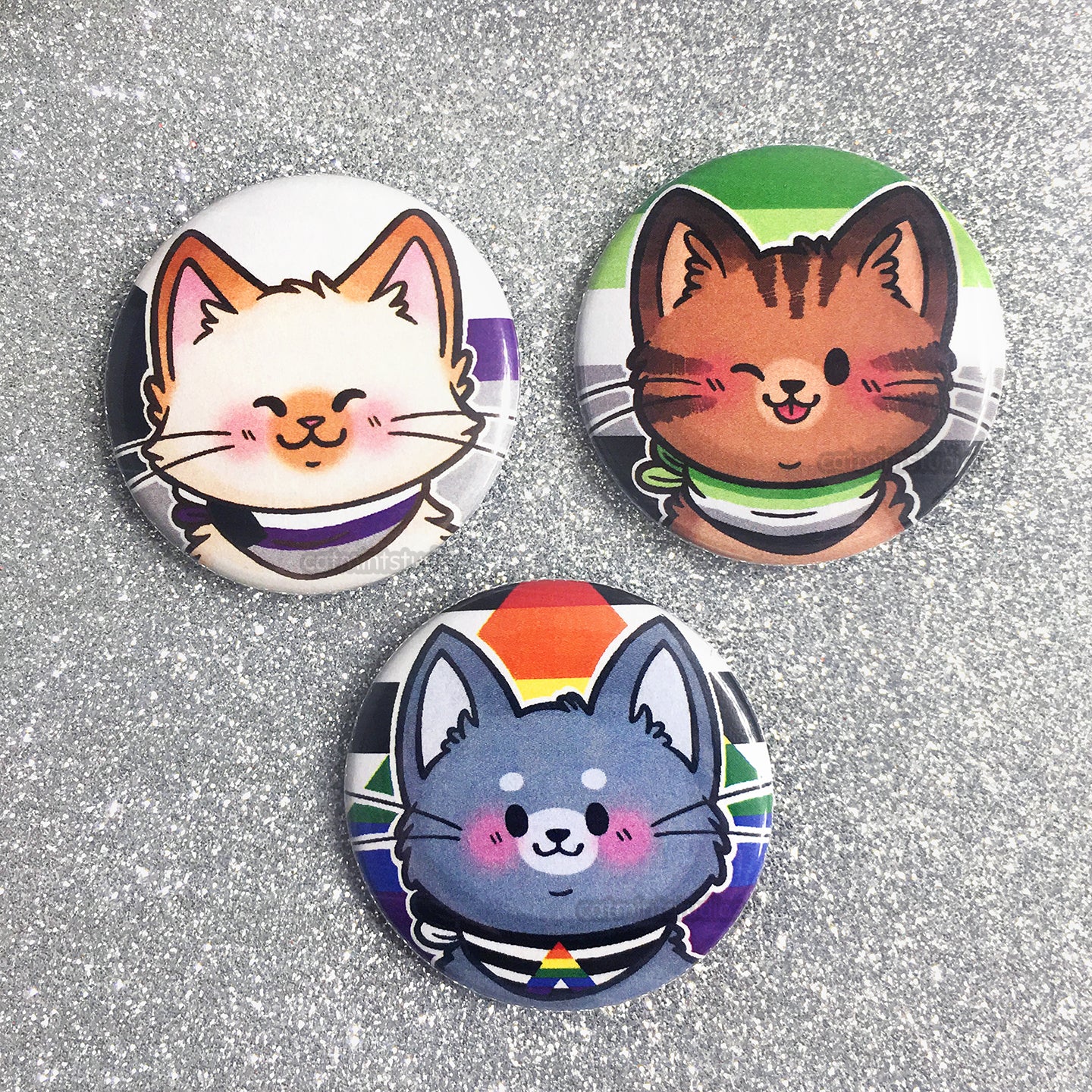 Pride Kitties Buttons