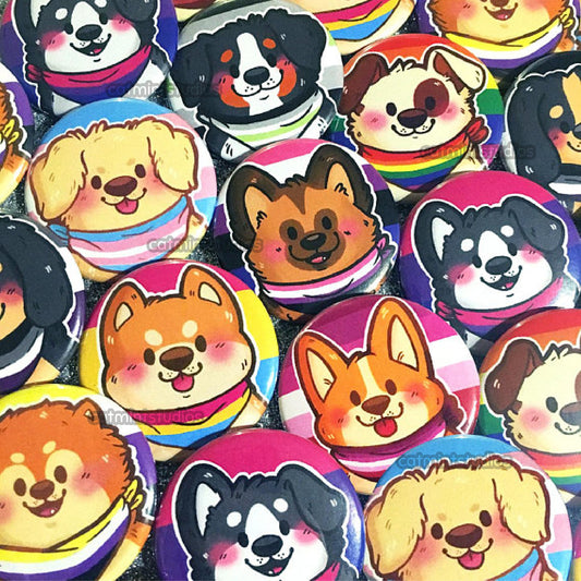 Pride Puppies Buttons