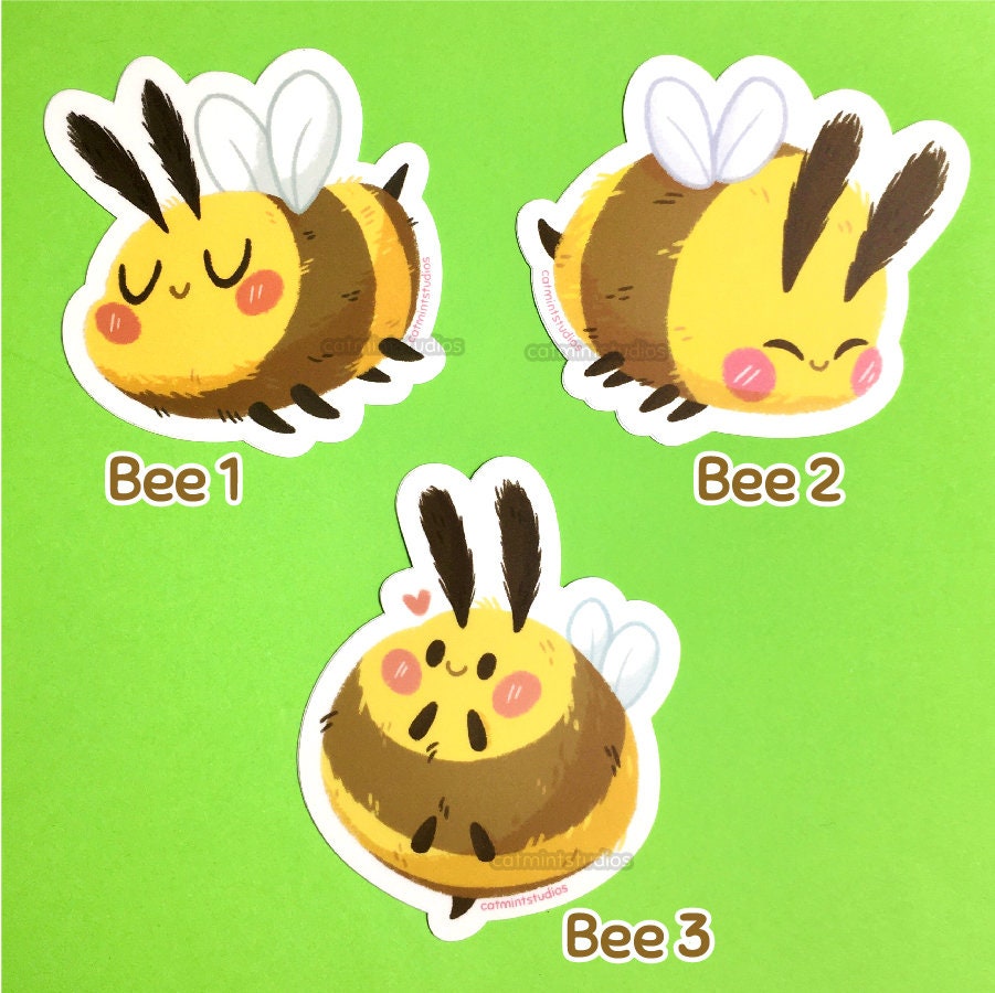 Chubby Bees Vinyl Stickers