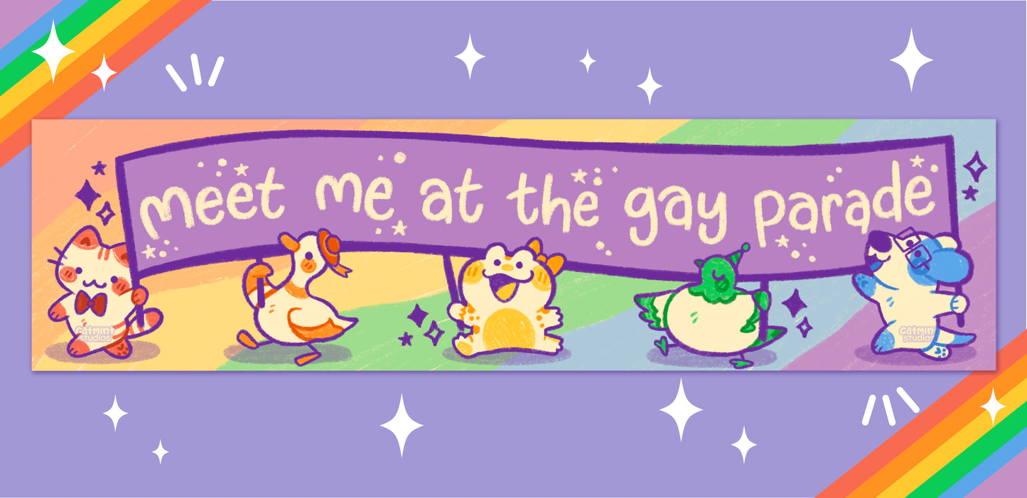 **PRE-ORDER** Gay Parade Vinyl Bumper Sticker