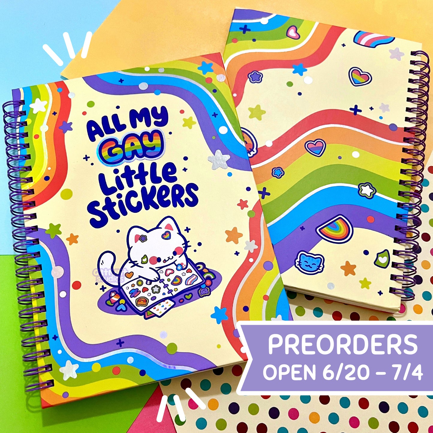 **PRE-ORDER EST AUG-SEPT ARRIVAL** Gay Little Stickers Reusable Sticker Book