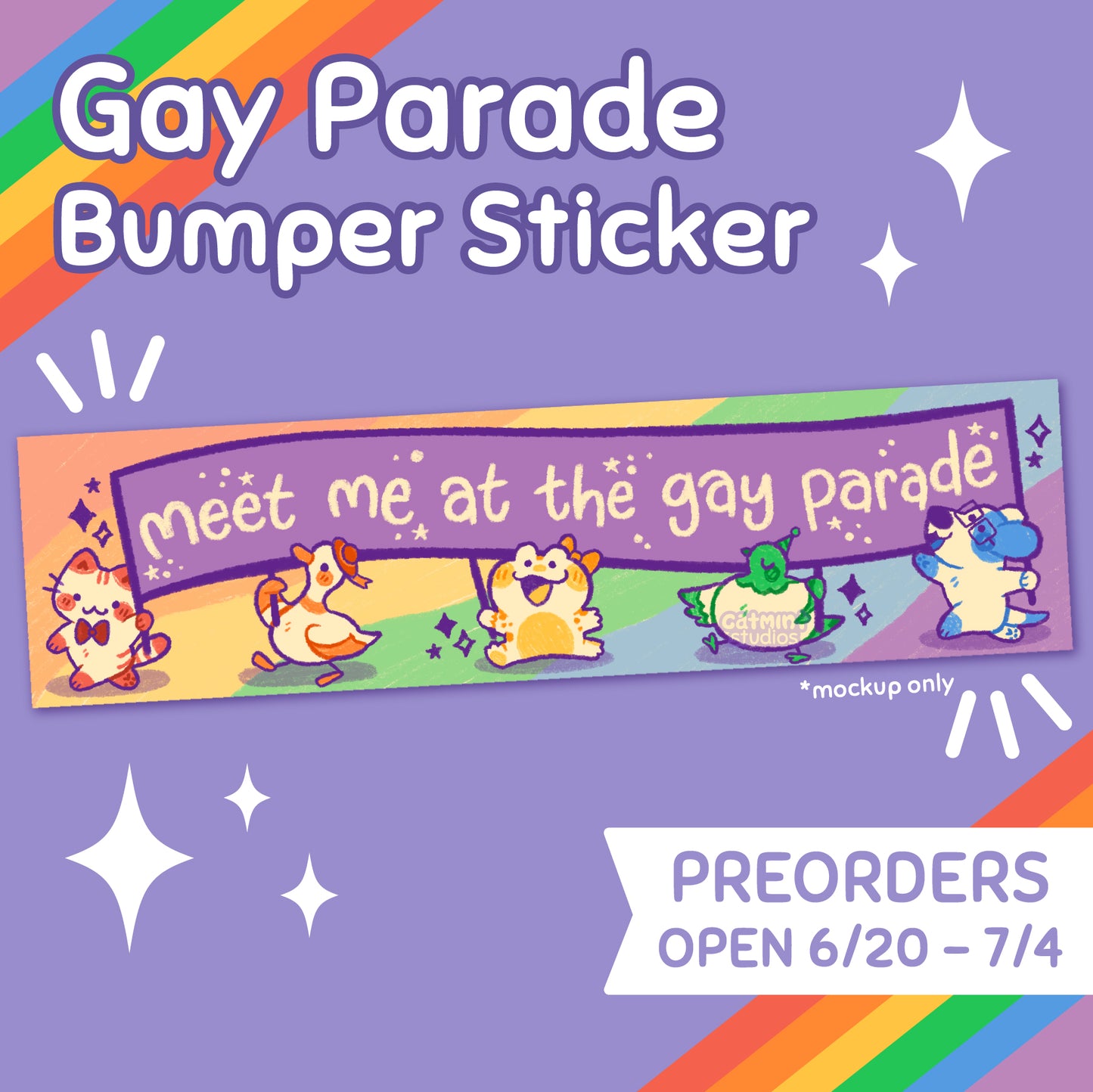 **PRE-ORDER** Gay Parade Vinyl Bumper Sticker
