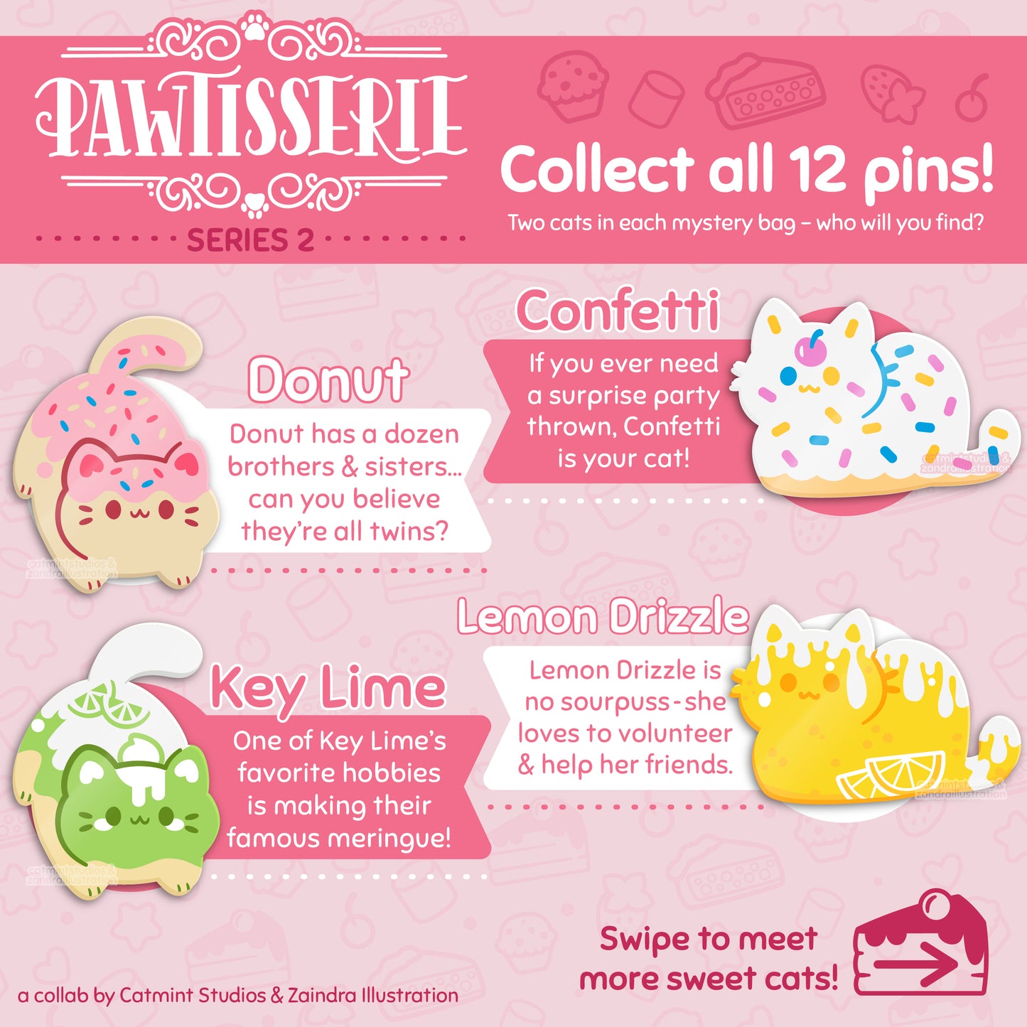 Pawtisserie SERIES 2 Mystery Enamel Pins