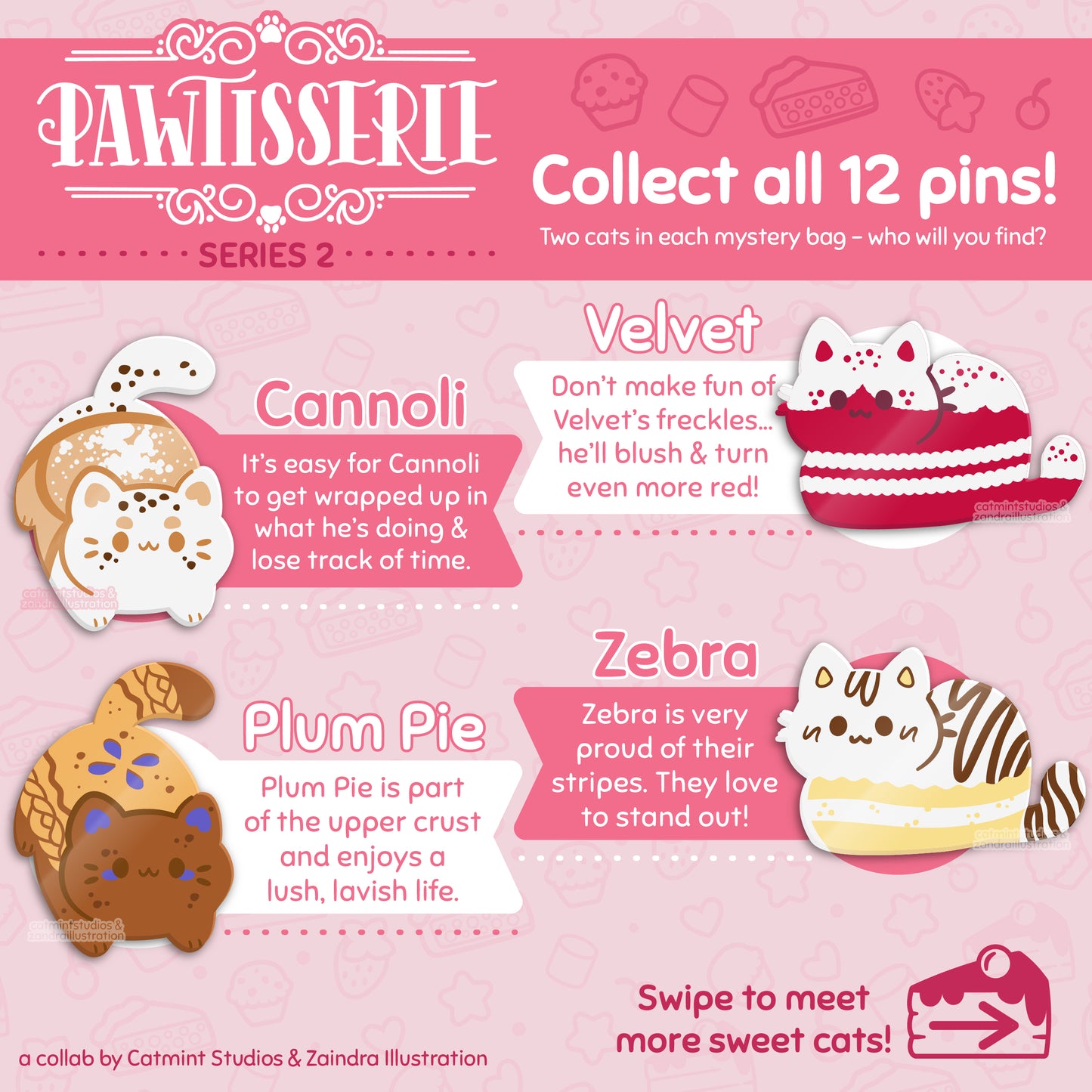 Pawtisserie SERIES 2 Mystery Enamel Pins