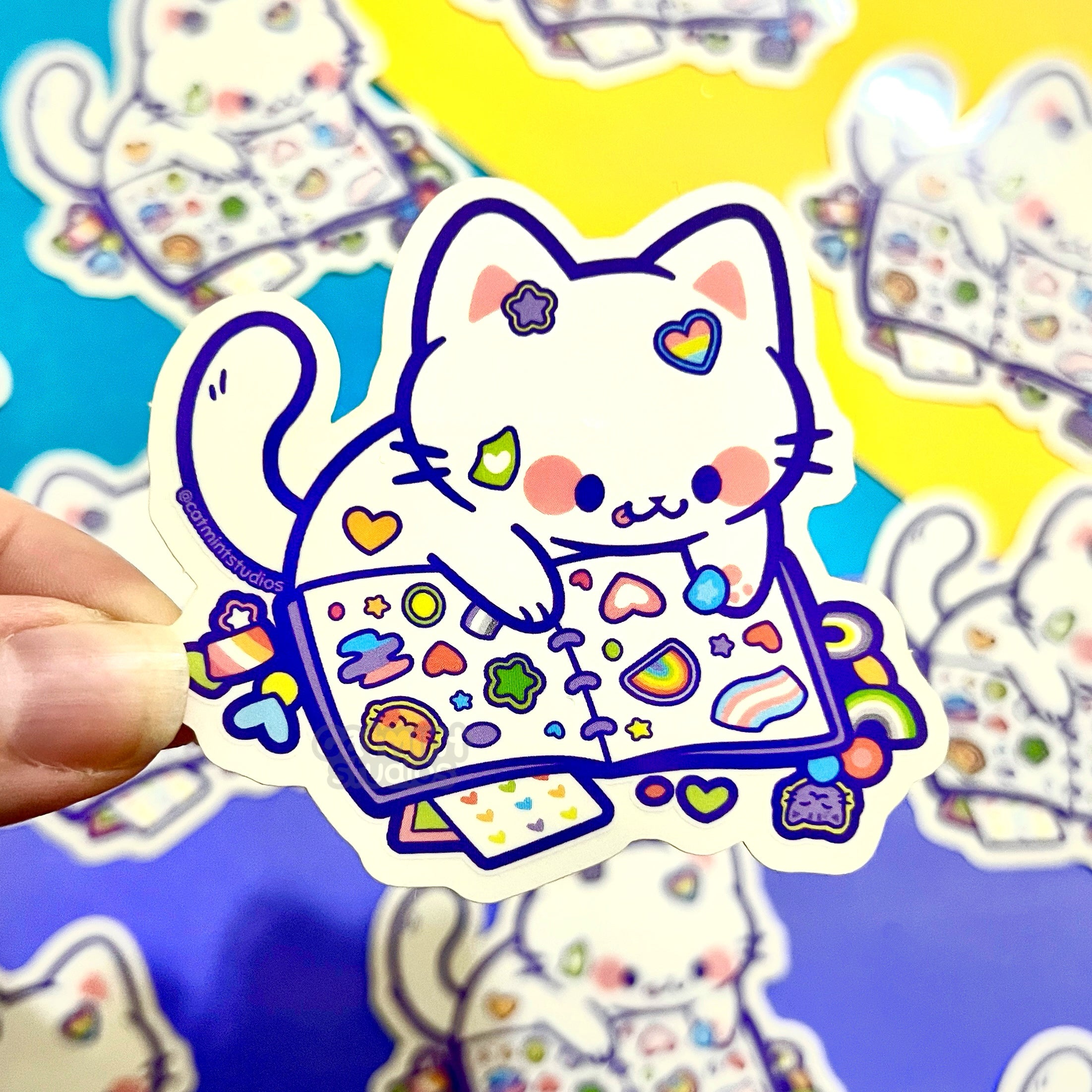 Sticker Collector Clear Vinyl Sticker – Catmint Studios