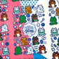 Catmint Studios x Zandra Illustration Collab Kitties Sticker Sheets