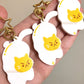 Egg Kitty Keychain