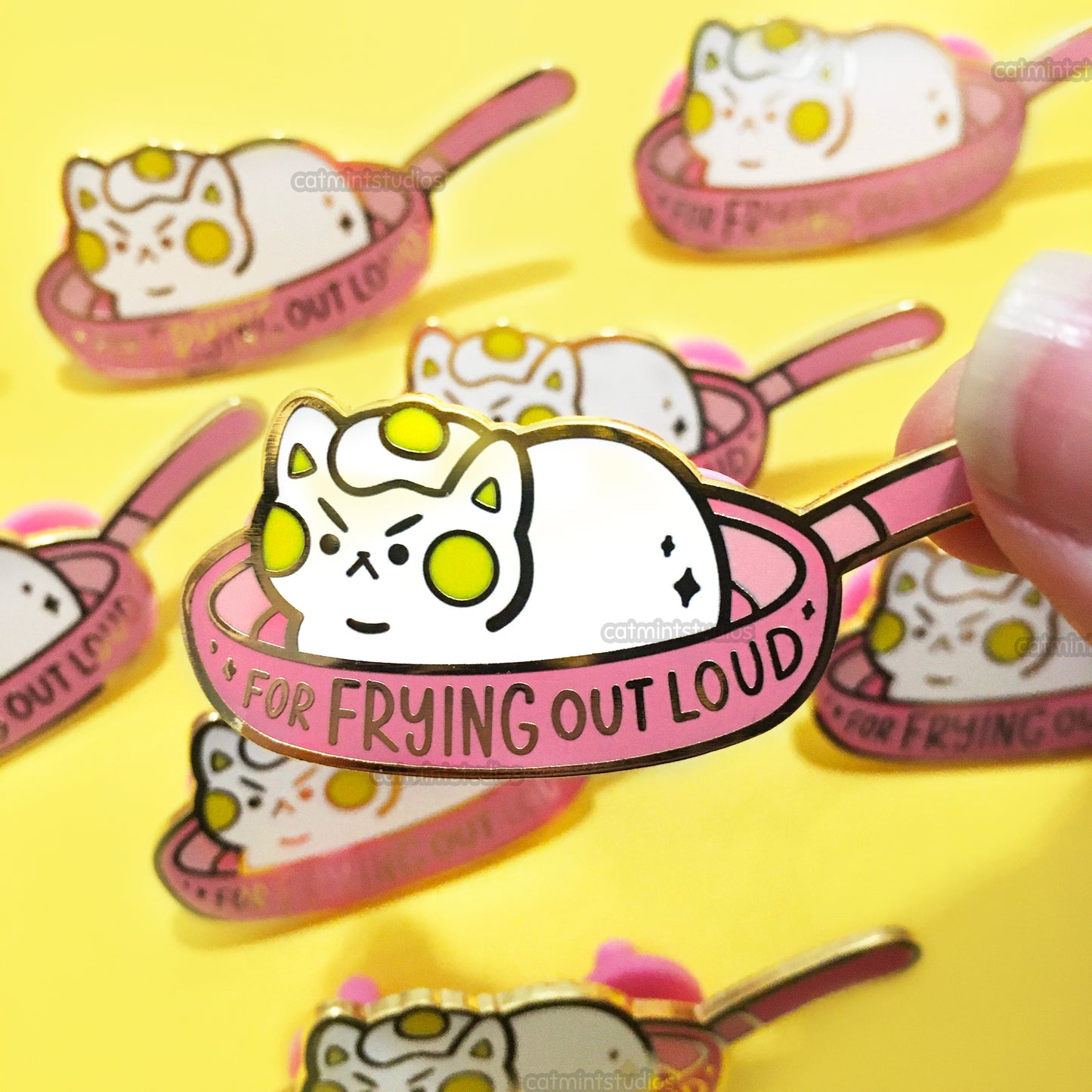 For Frying Out Loud Enamel Pin