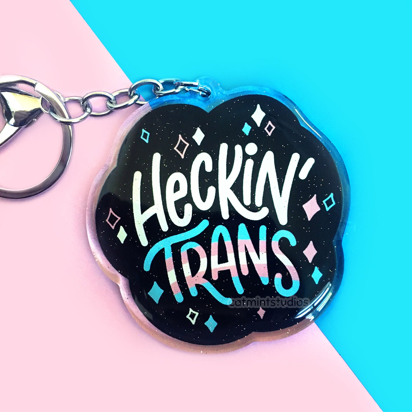 Heckin' Pride Keychains