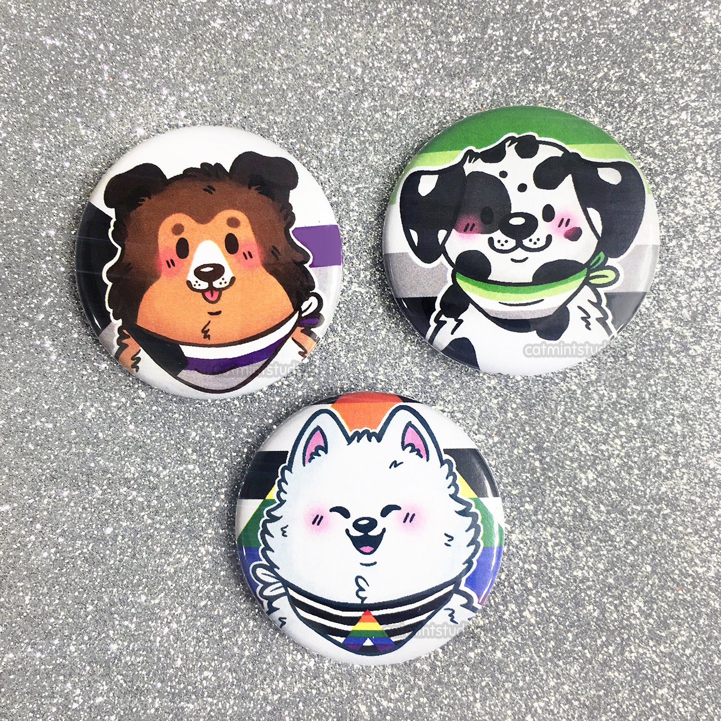 Pride Puppies Buttons