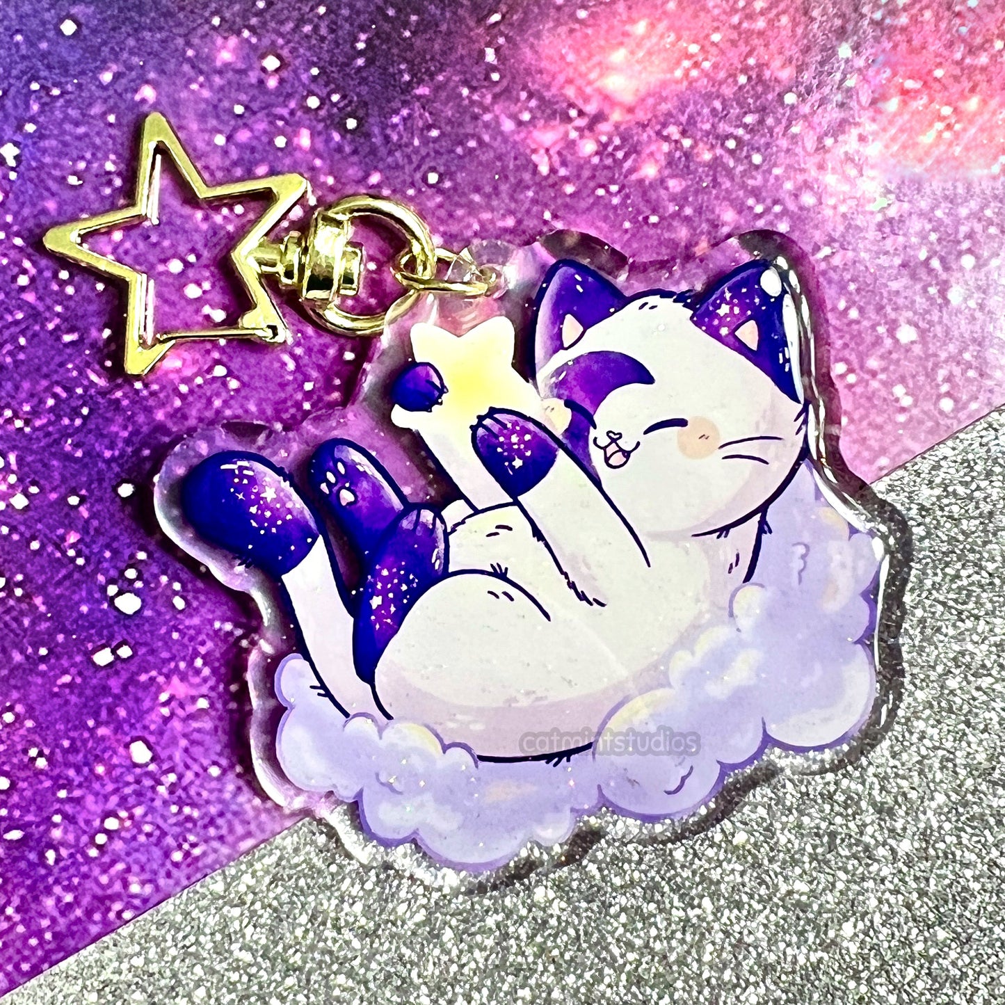 Starry Kitties Keychains