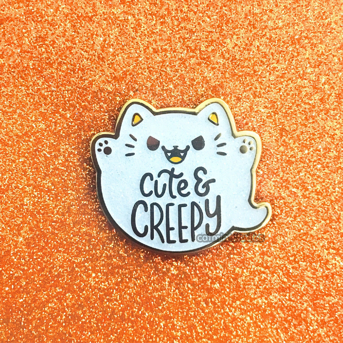 Cute & Creepy Enamel Pin – Catmint Studios