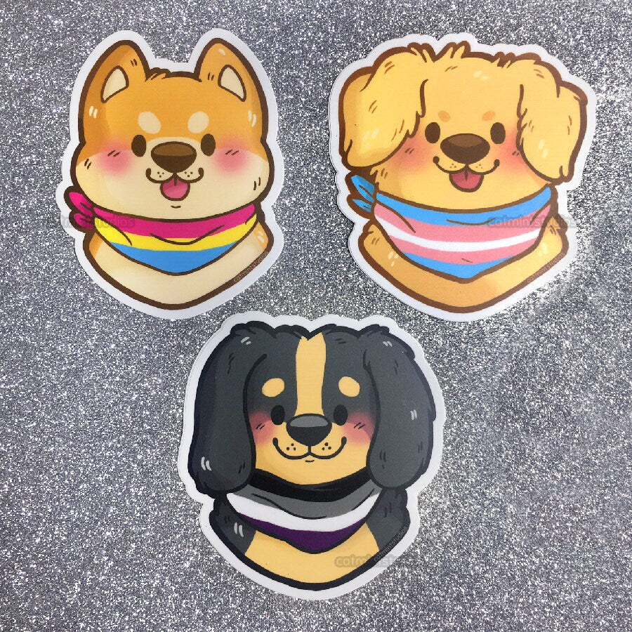 Pride Puppies Vinyl Stickers