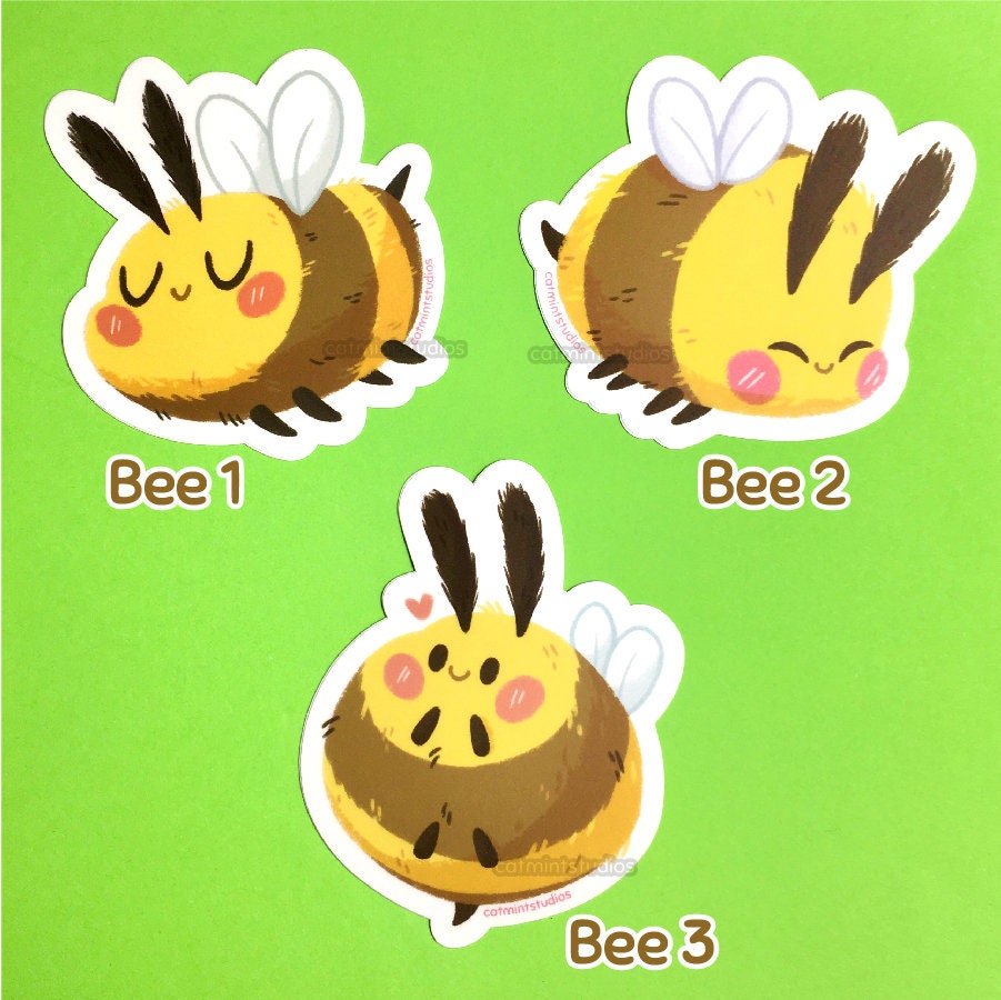 Chubby Bees Vinyl Stickers