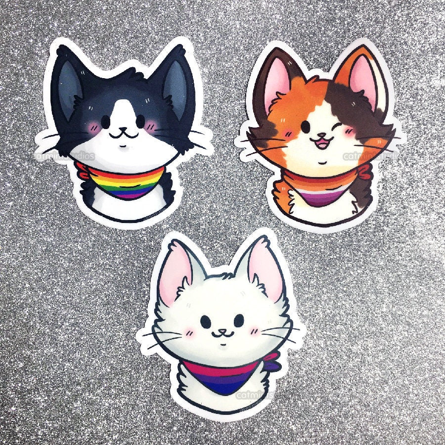 Pride Kitties Vinyl Stickers